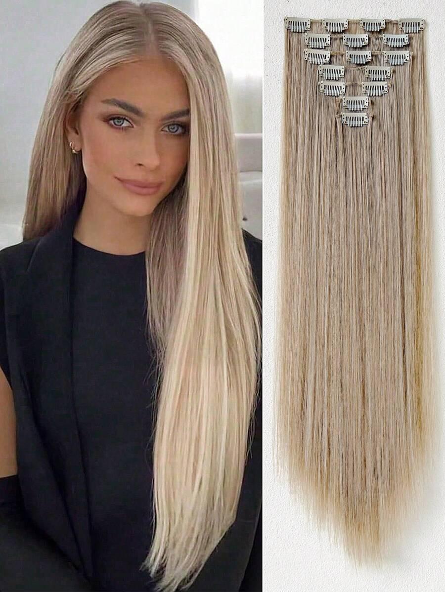 blond pasma włosów clip in