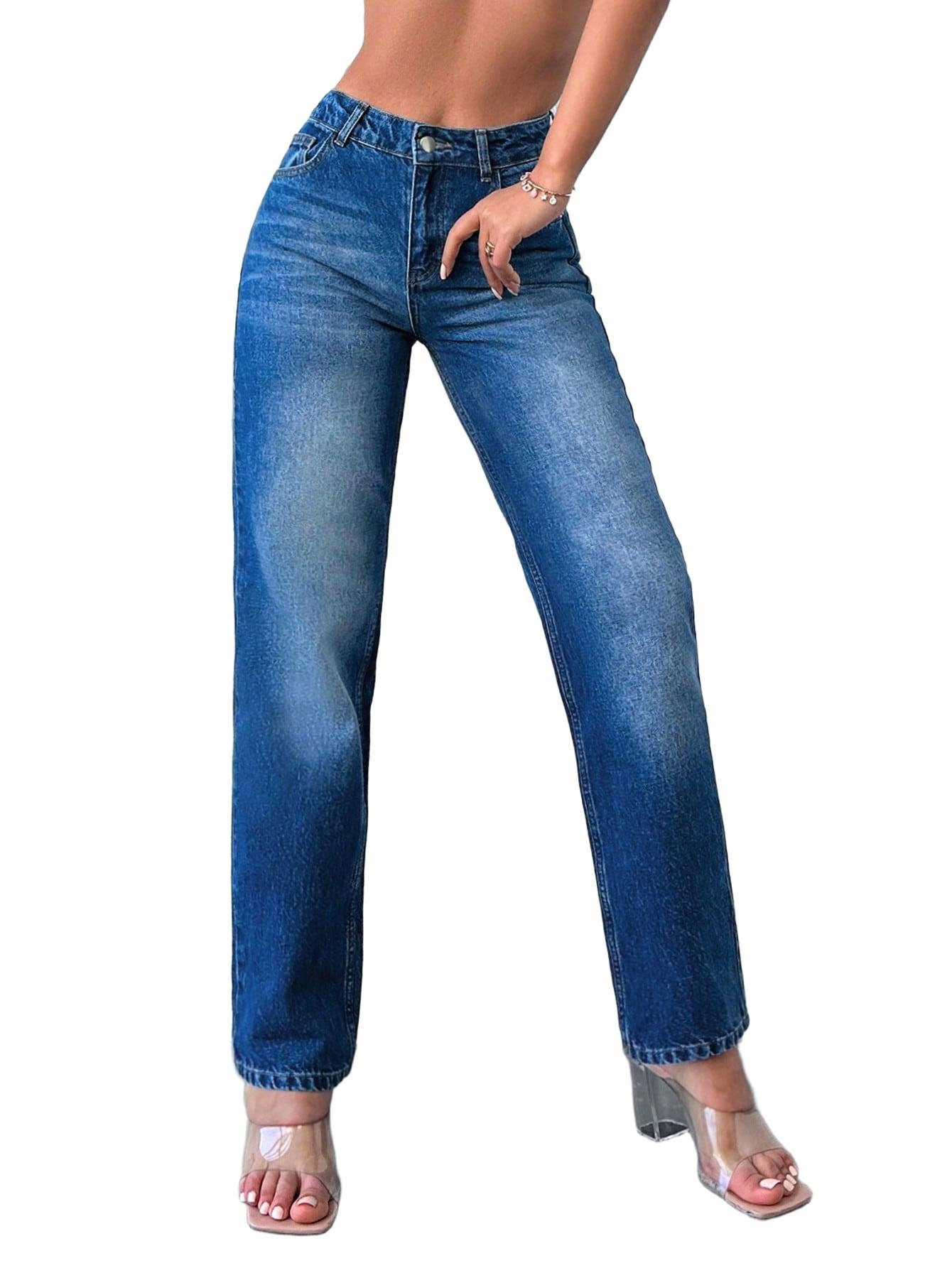 NIEBIESKIE SPODNIE JEANS