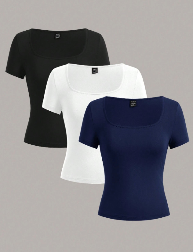 top krótki rękaw 3-pack