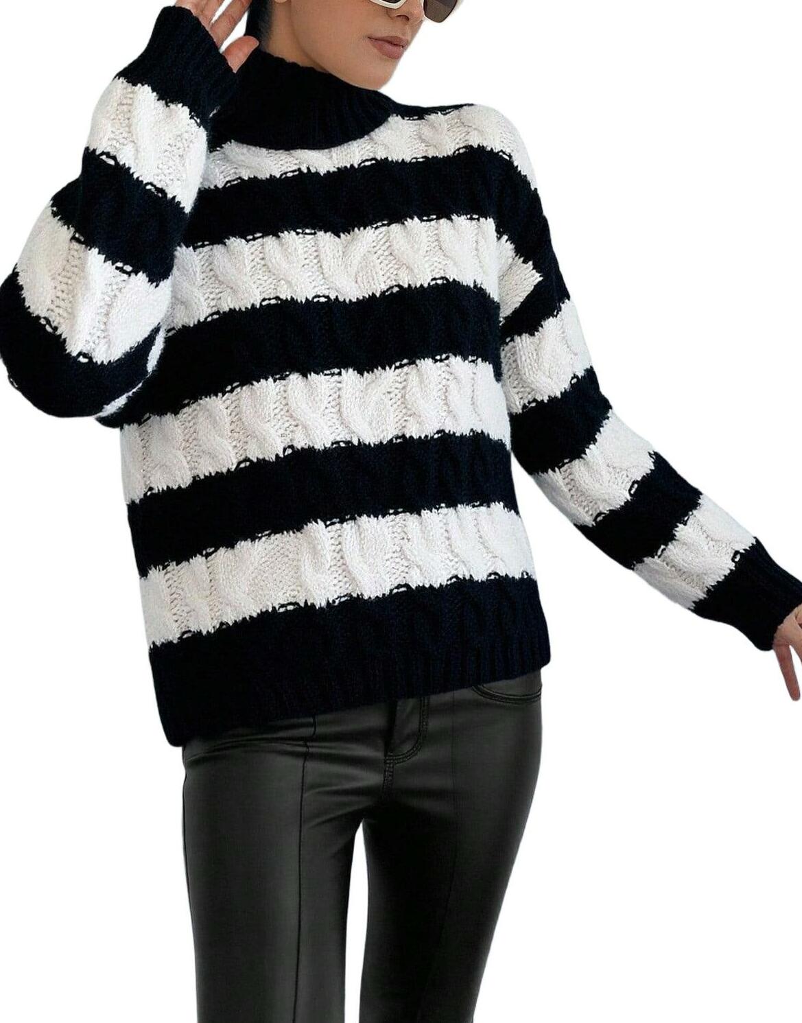 SWETER DAMSKI W PASKI