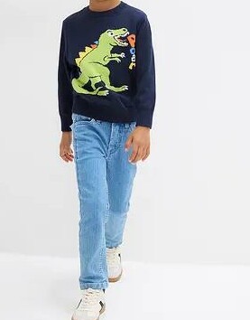SWETER DZIECIĘCY BAWEŁNIANY Z DŁUGIM RĘKAWEM