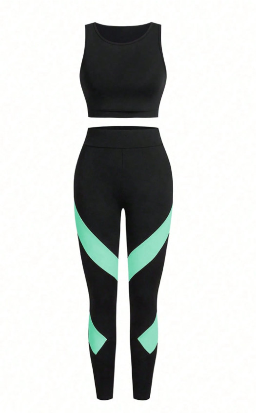 top bluzka legginsy komplet 