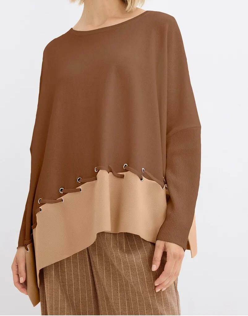 SWETEREK TYPU PONCHO