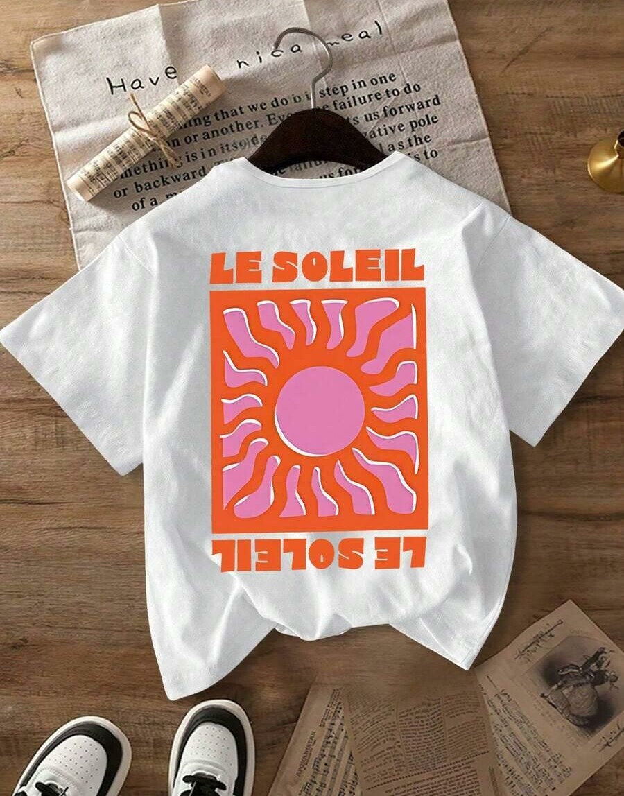 BIAŁY T-SHIRT NADRUK