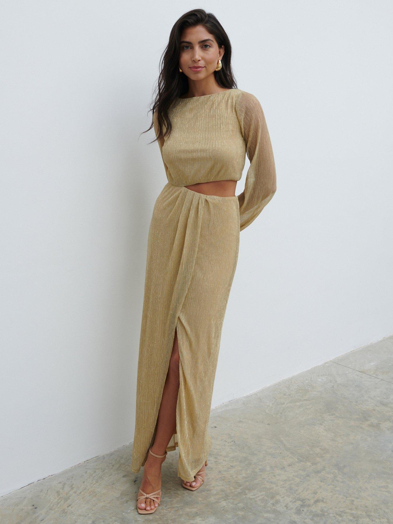 PREETY LAVISH SUKIENKA MAXI Z WYCIĘCIEM