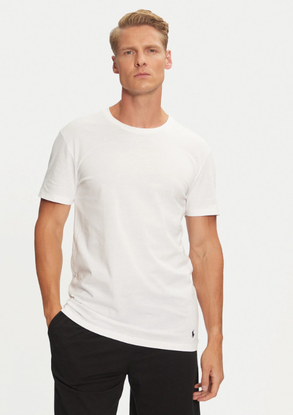 klasyczny biały t-shirt logo