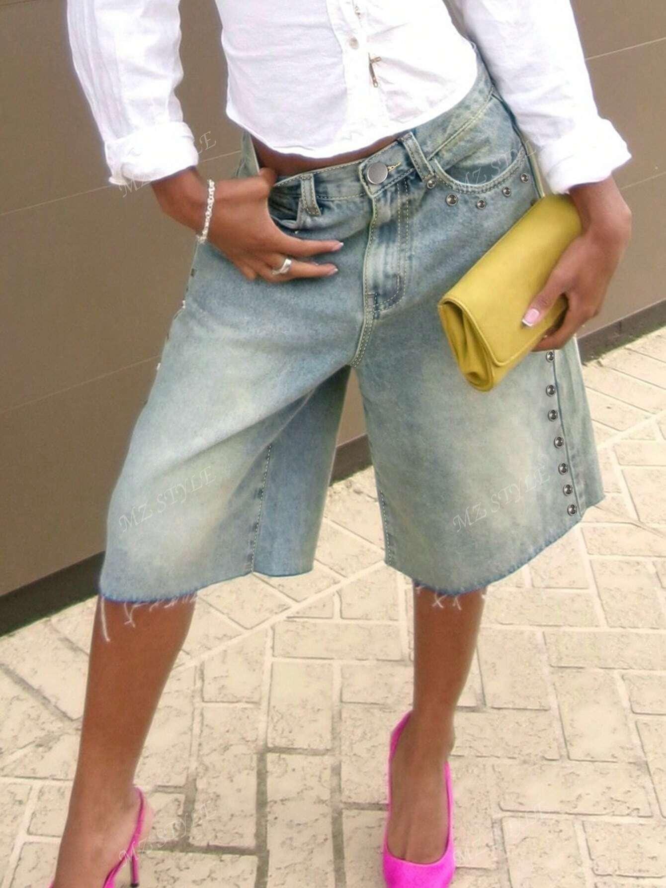 NIEBIESKIE SPODENKI JEANS