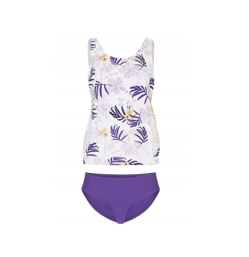 TANKINI DWUCZĘŚCIOWE W ROŚLINNY WZÓR