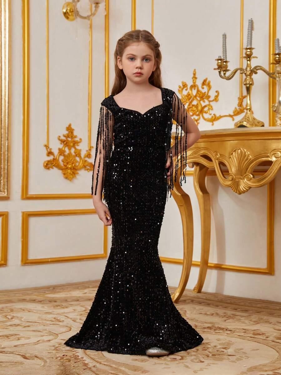 CZARNA MAXI SUKIENKA