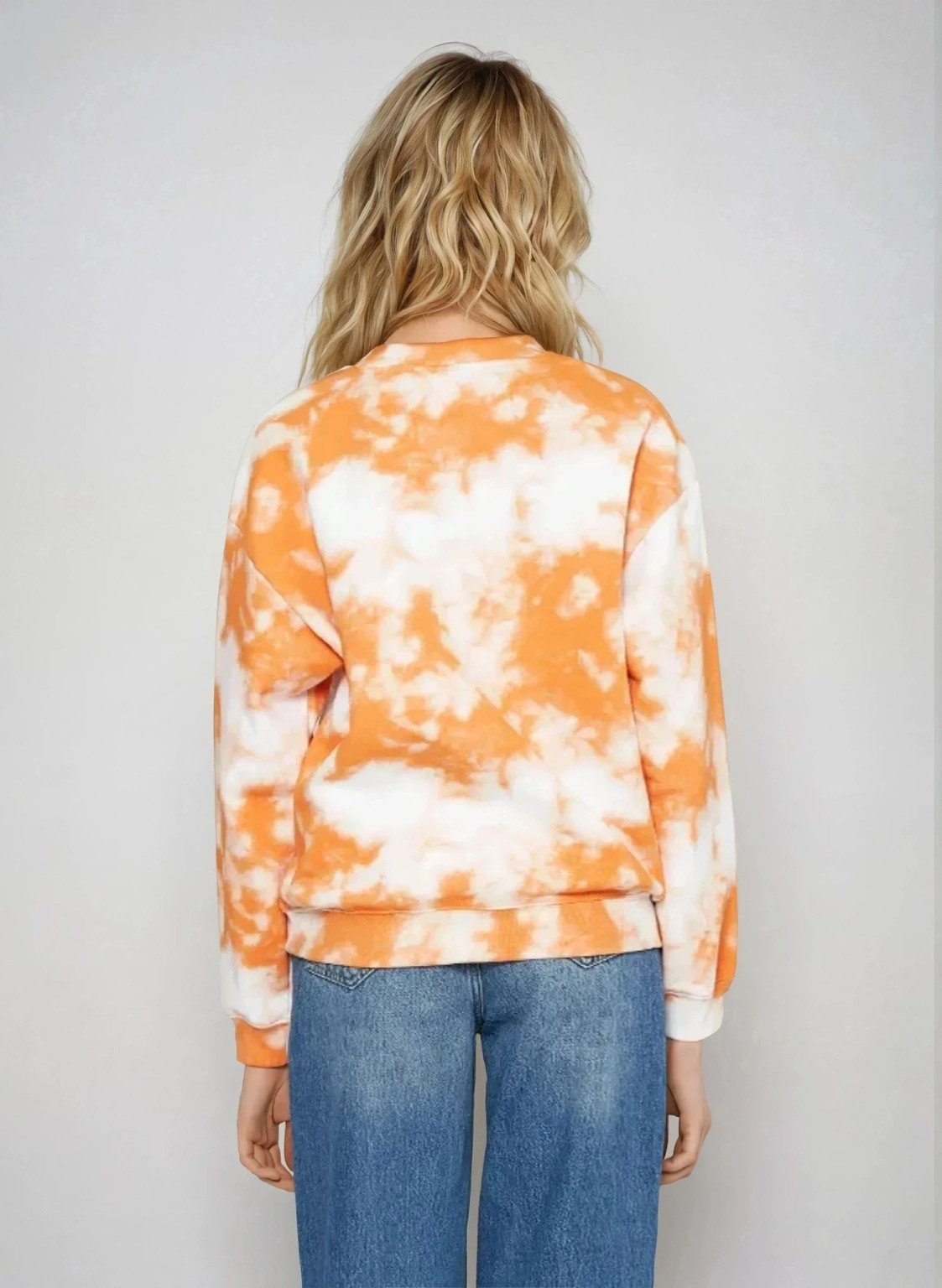 klasyczna bluza print tie-dye