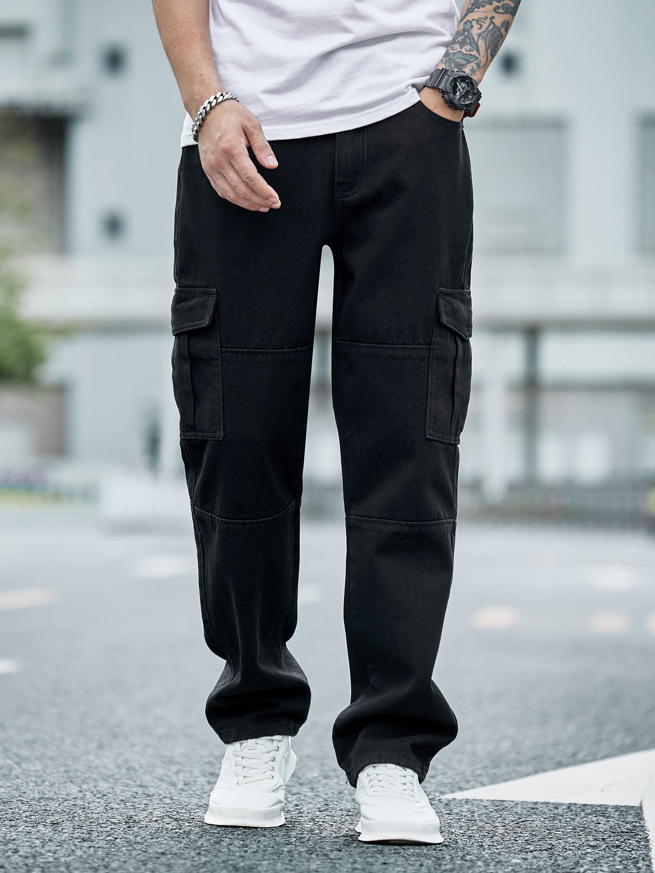 PROSTE SPODNIE JEANS KIESZENIE