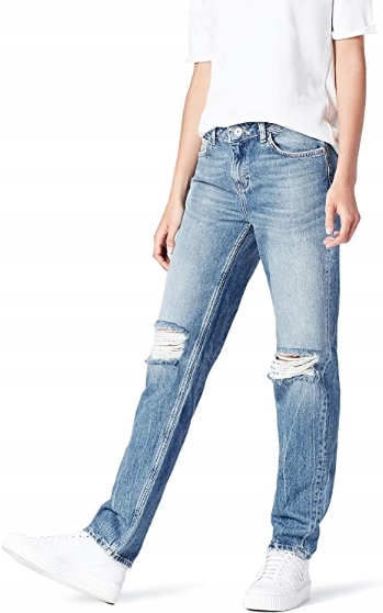 NIEBIESKIE SPODNIE JEANS