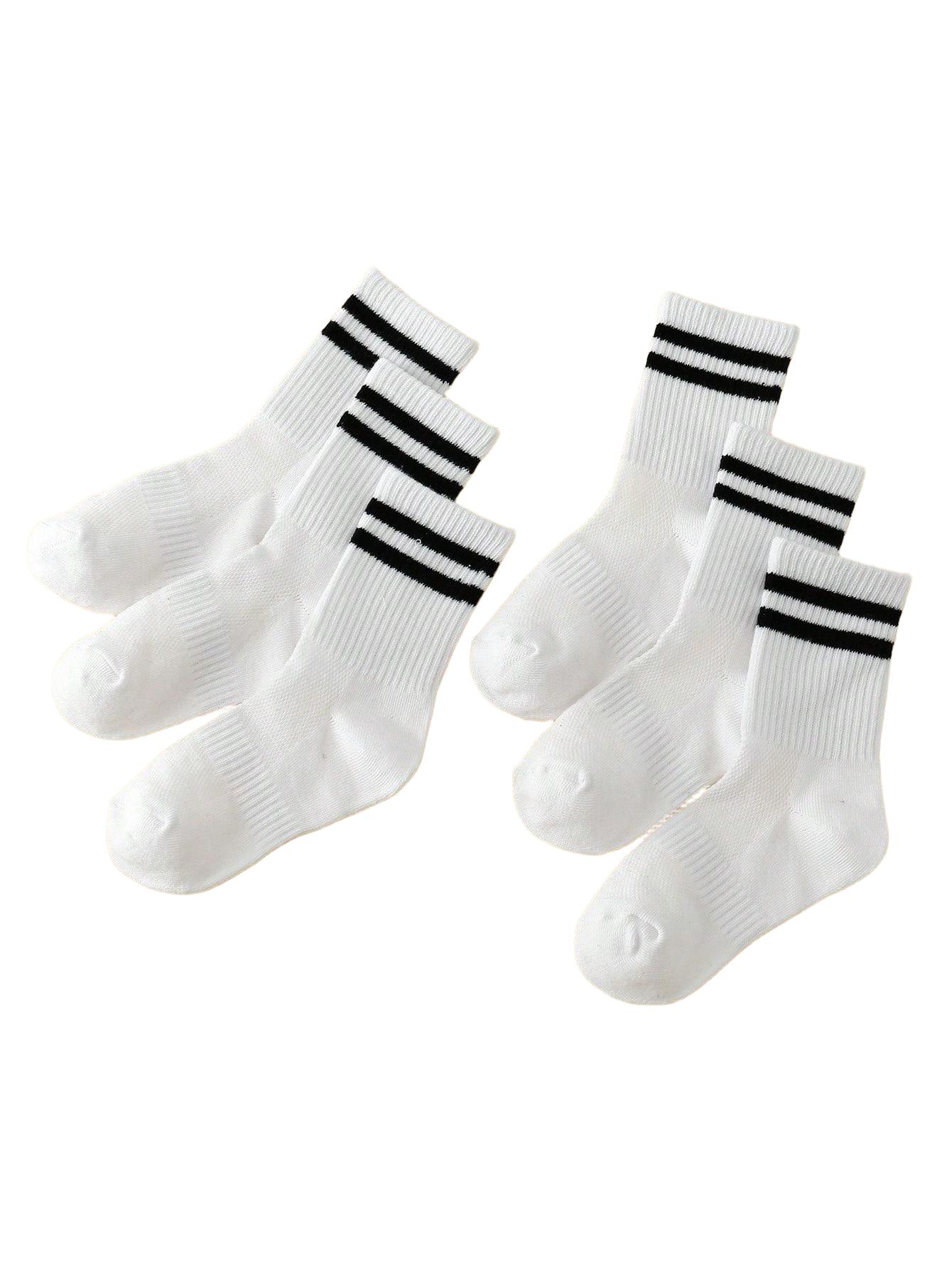 białe skarpetki 6-pack