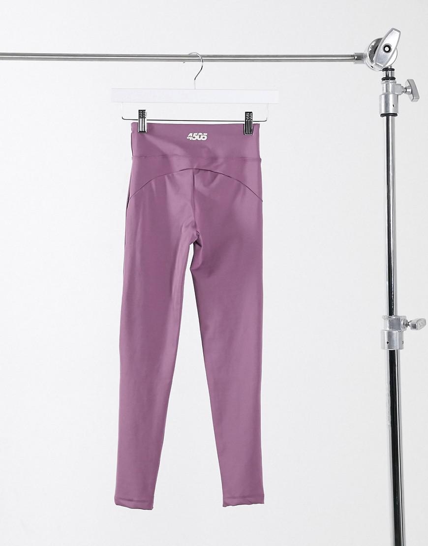 FIOLETOWE LEGGINSY WYSOKI STAN