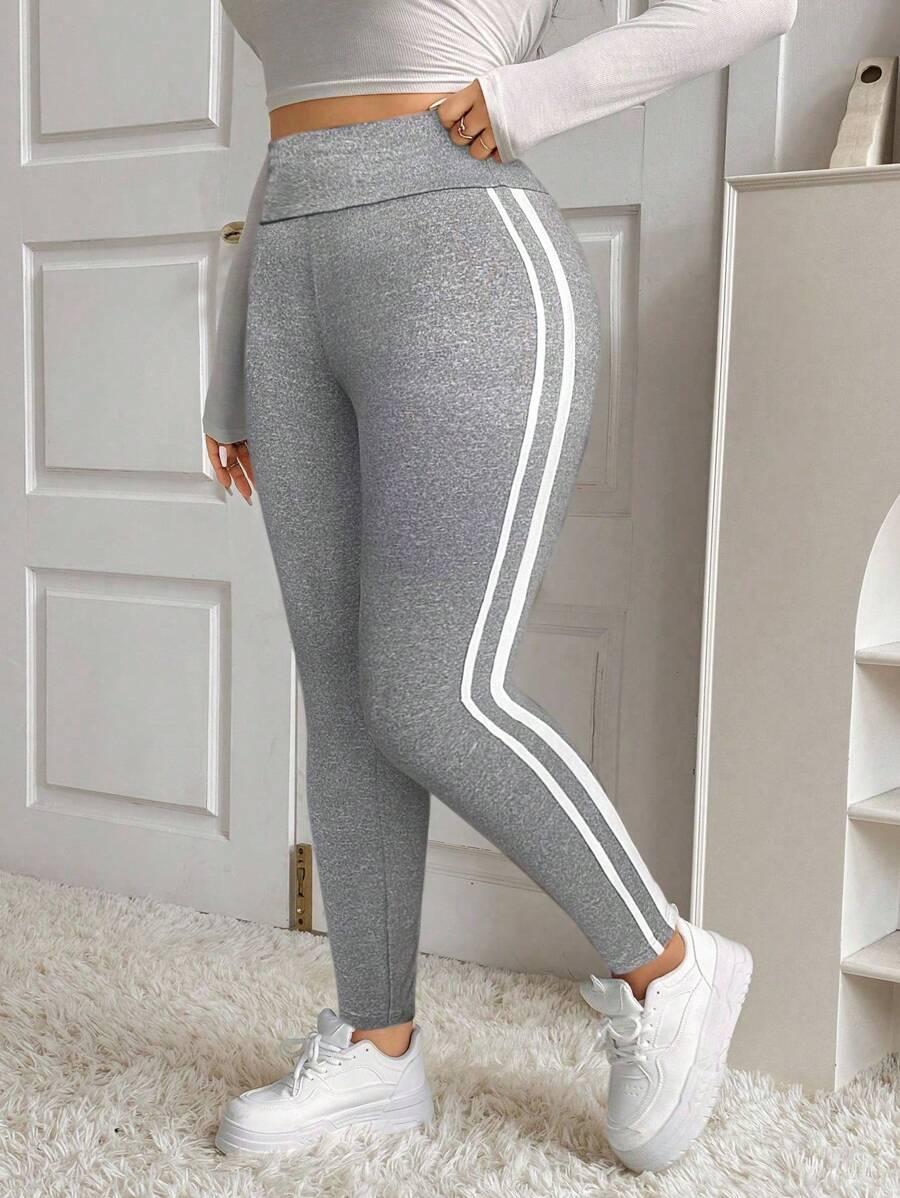 szare legginsy wysoki stan