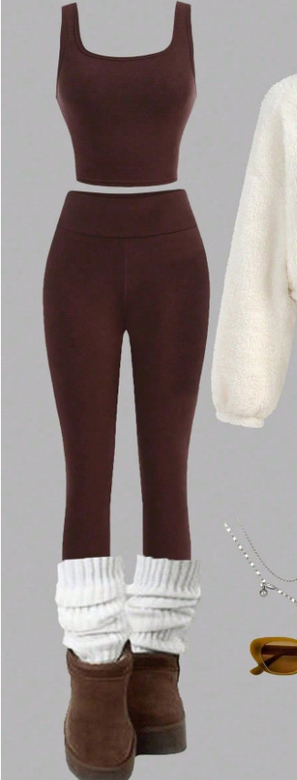 legginsy top komplet