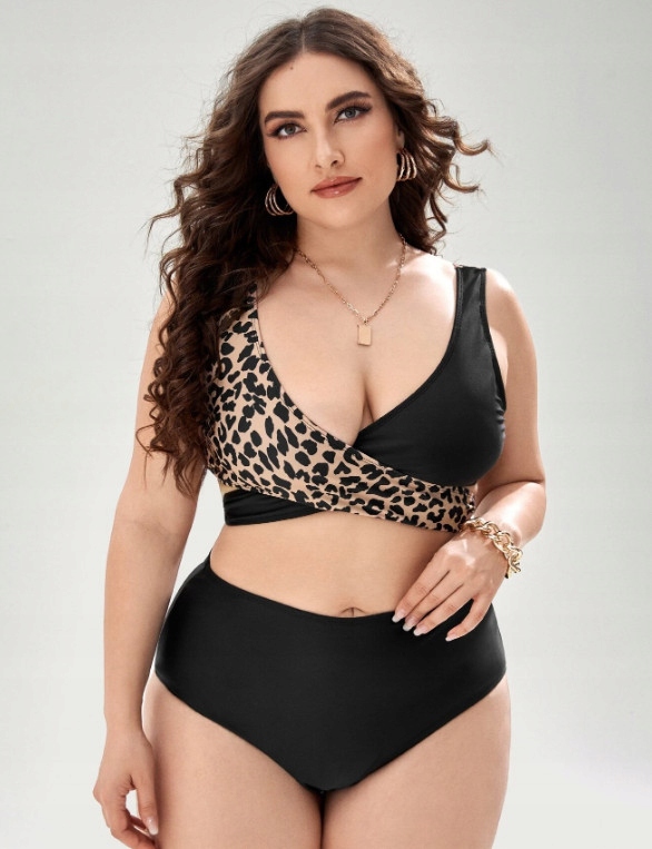 DWUCZĘŚCIOWY STRÓJ KĄPIELOWY ANIMAL PRINT 