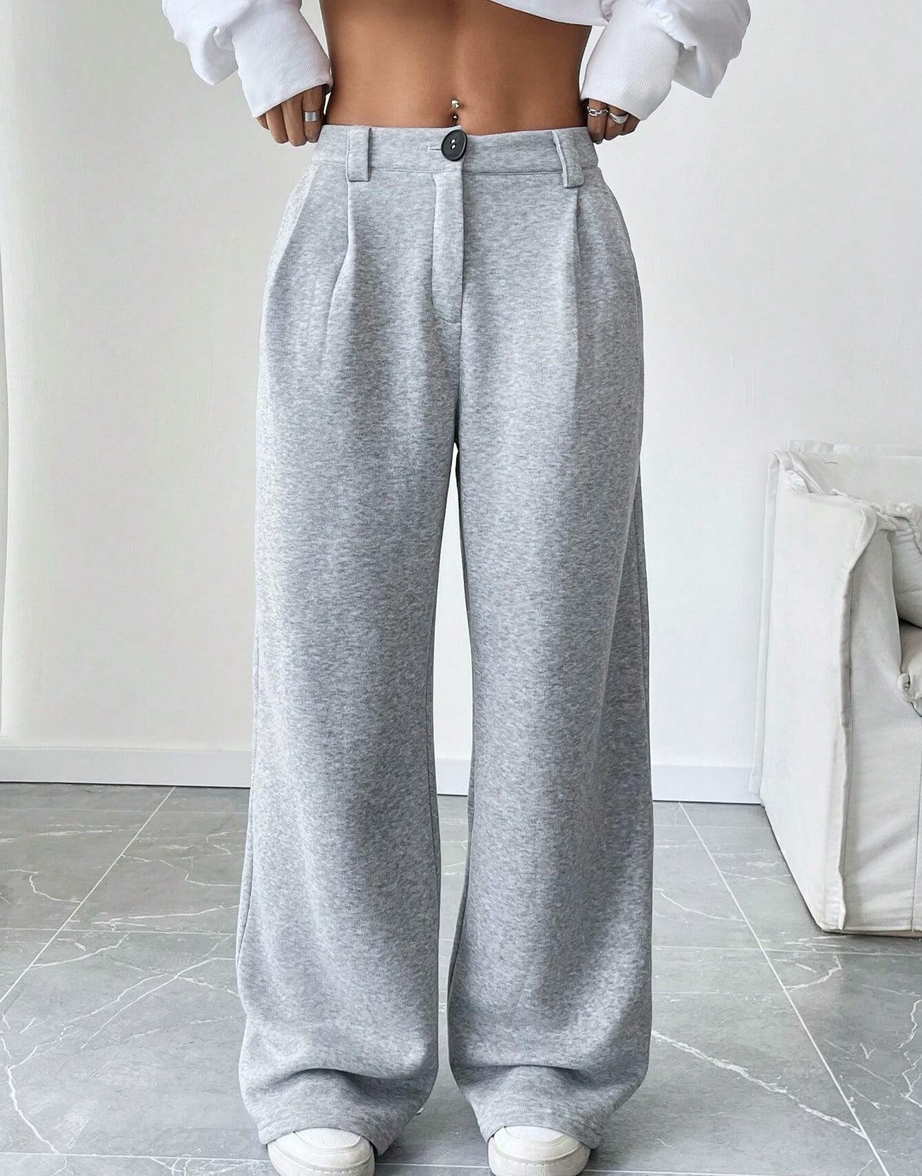 szare spodnie casual