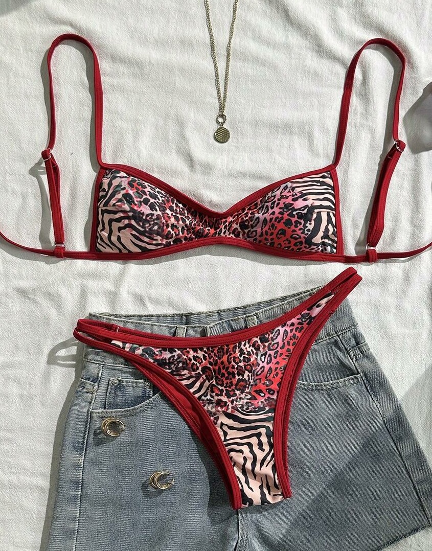 KOMPLET BIKINI ANIMAL PRINT