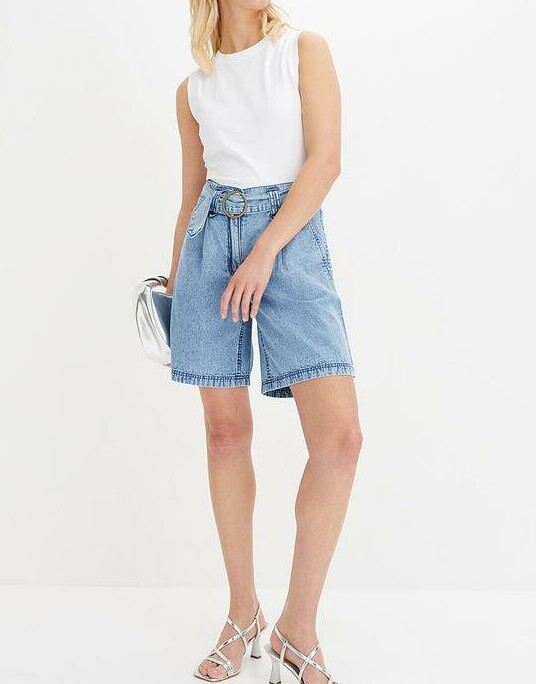 BERMUDY JEANSOWE DAMSKIE