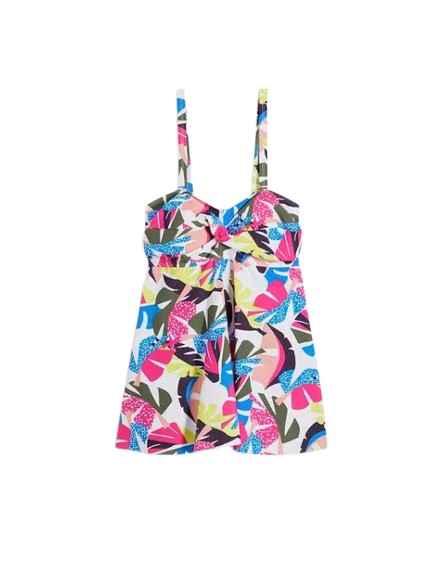 tankini na ramiączkach print