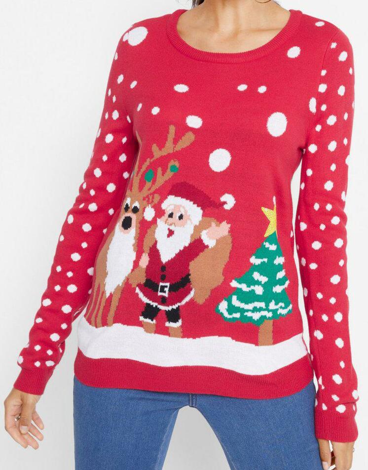 SWETER W ŚWIĄTECZNY WZÓR