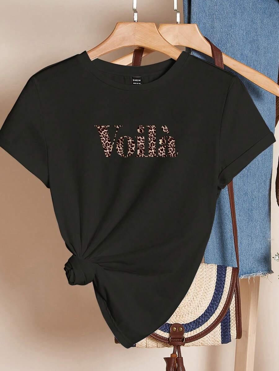 czarny t-shirt naduk
