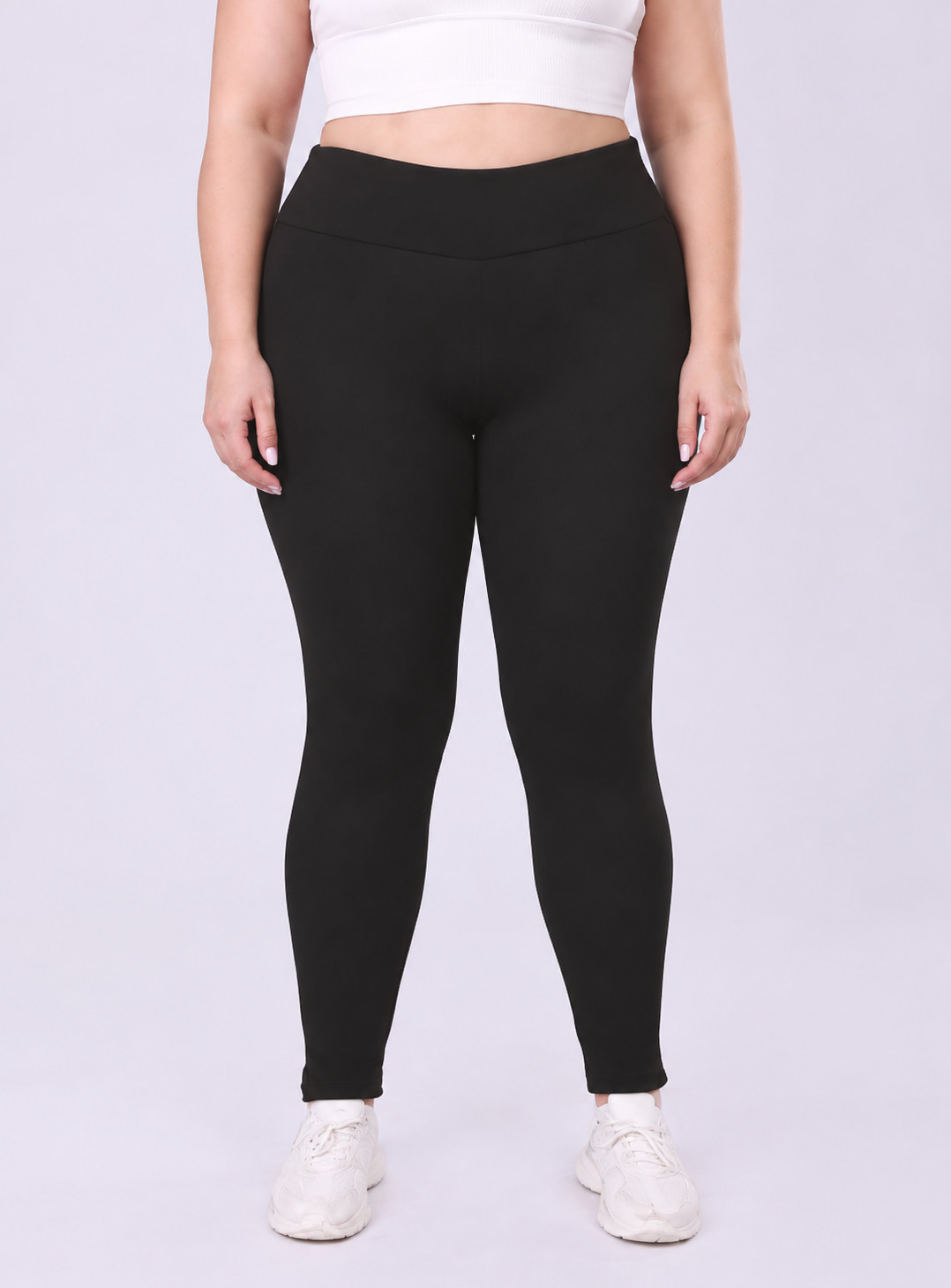 CZARNE OCIEPLANE LEGGINSY