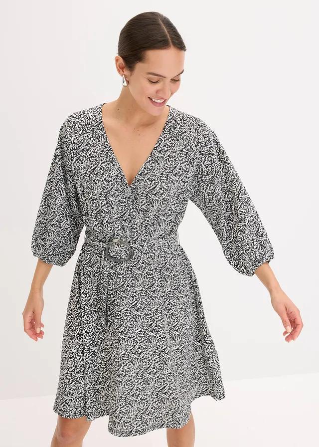 sukienka v-neck wzór