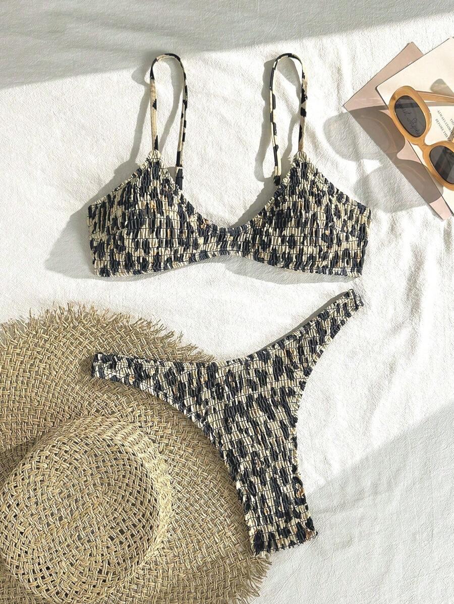 DWUCZĘŚCIOWY STRÓJ KĄPIELOWY ANIMAL PRINT