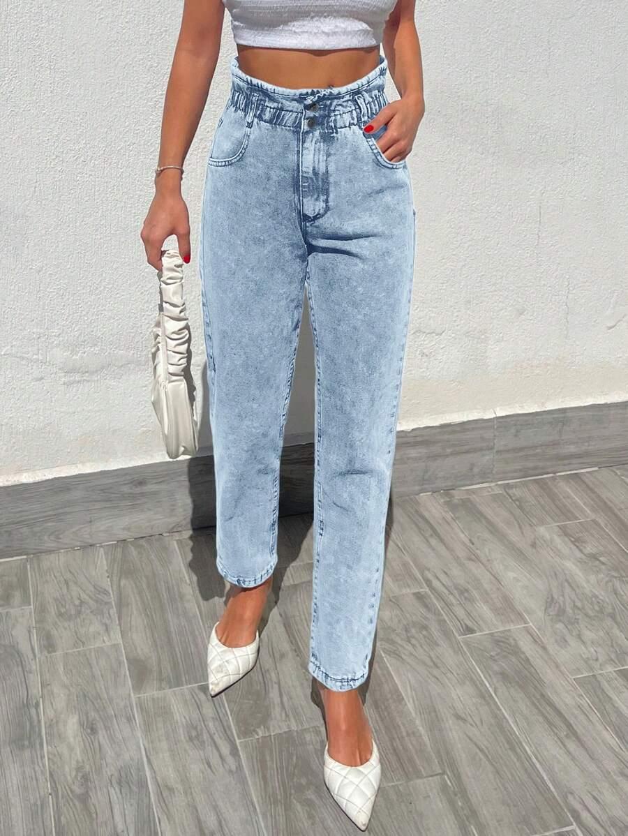 NIEBIESKIE SPODNIE JEANS