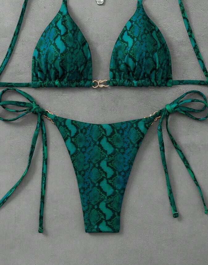 dół od bikini animal print