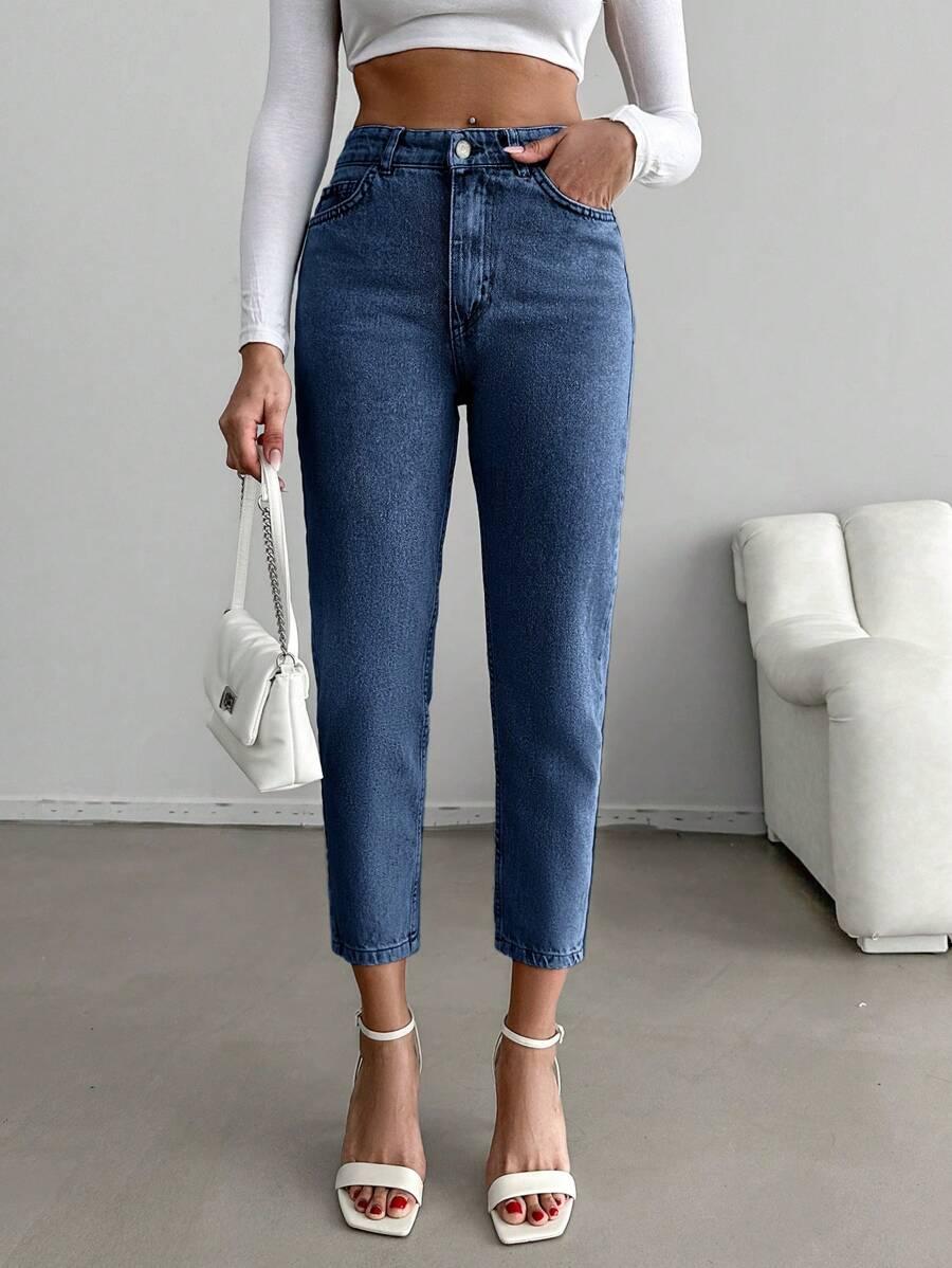 SPODNIE JEANS WYSOKI STAN