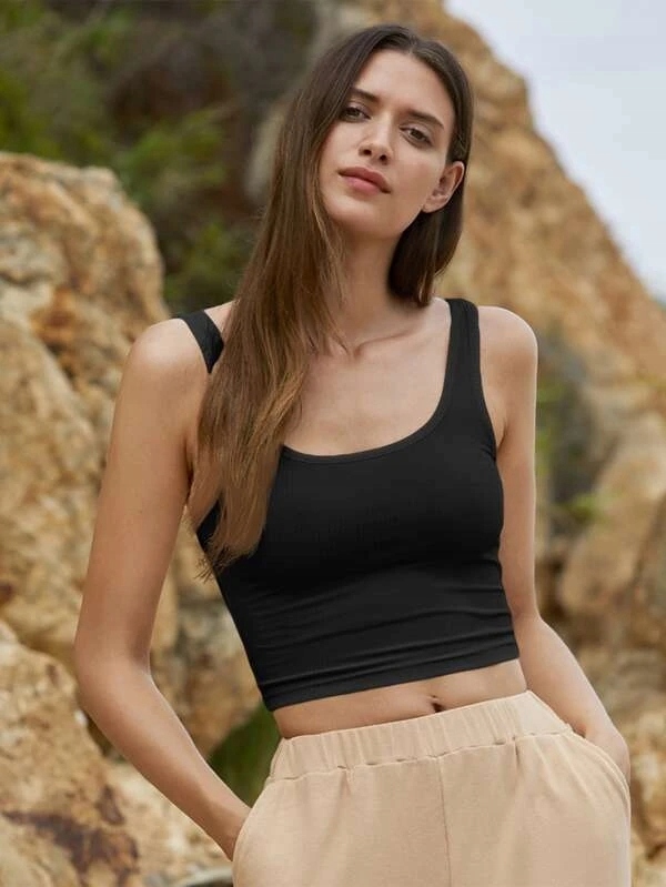 krótka BLUZKA CROP TOP PRĄŻKI RAMIĄCZKA