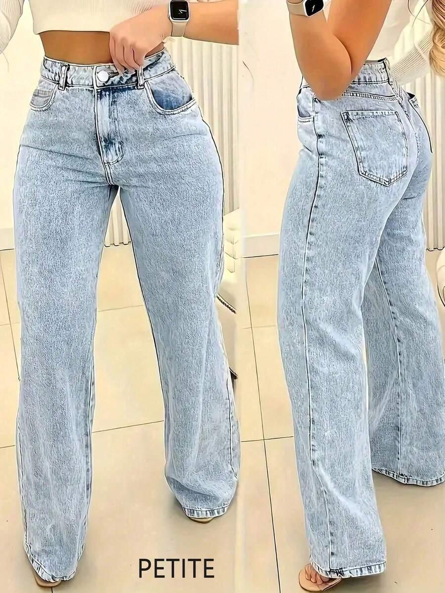 niebieskie spodnie jeans 