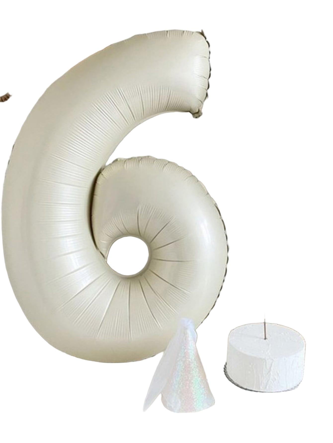 balon cyfra 6