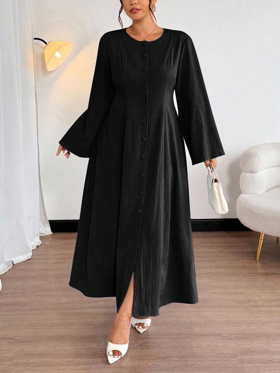 czarna maxi sukienka