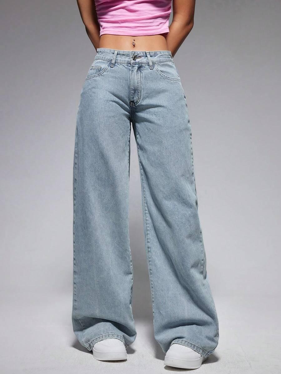 NIEBIESKIE SPODNIE JEANS