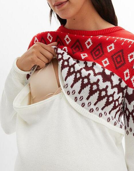SWETER Z DZIANINY 