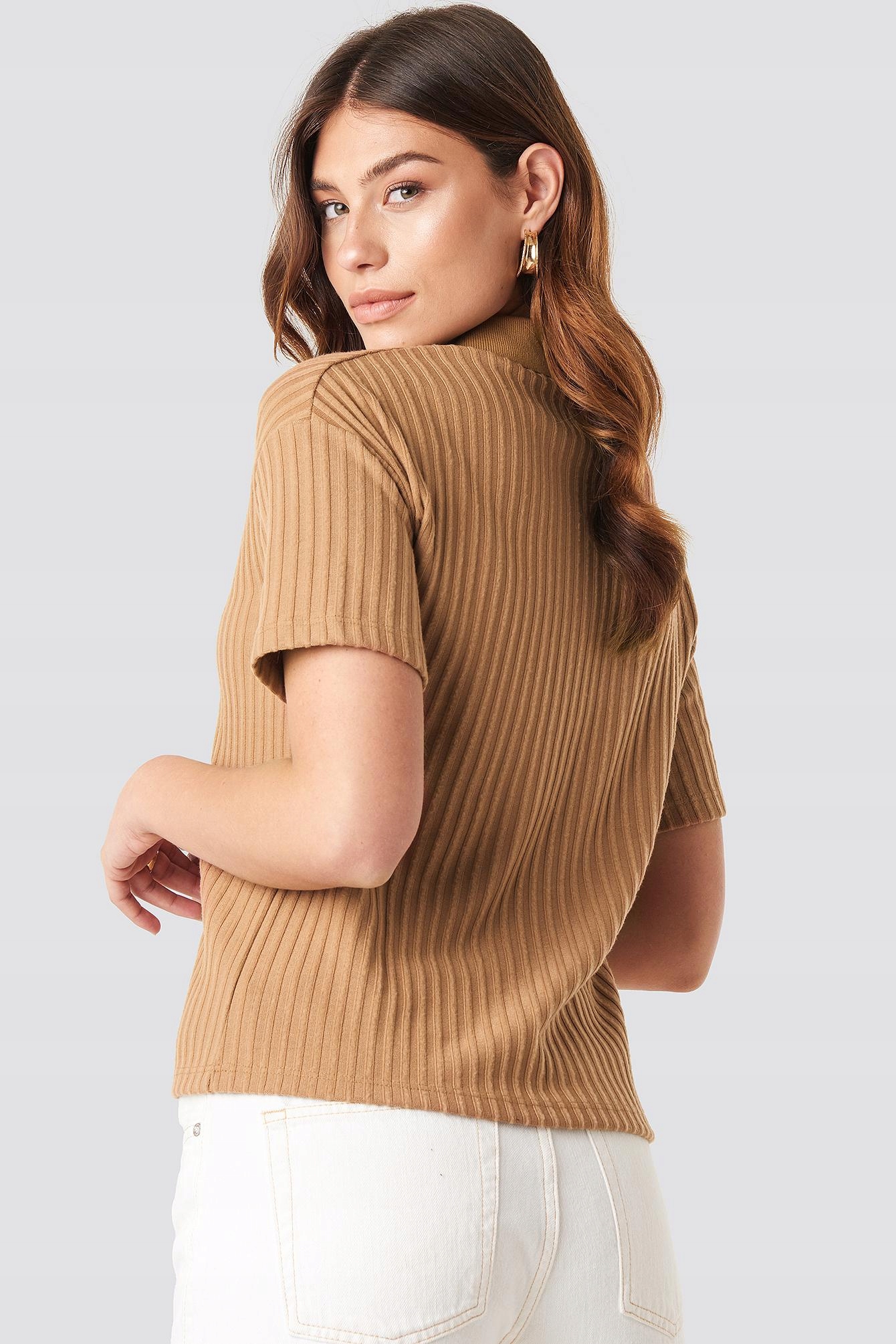 BRĄZOWA KOSZULKA POLO 