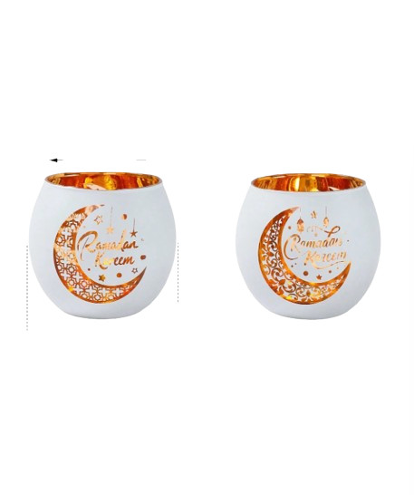 szklany świecznik Ramadan 2-pack