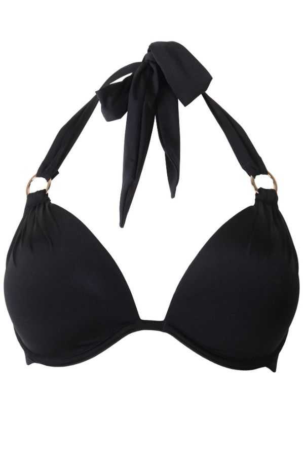 CZARNA GÓRA OD BIKINI zdobienia wiązanie