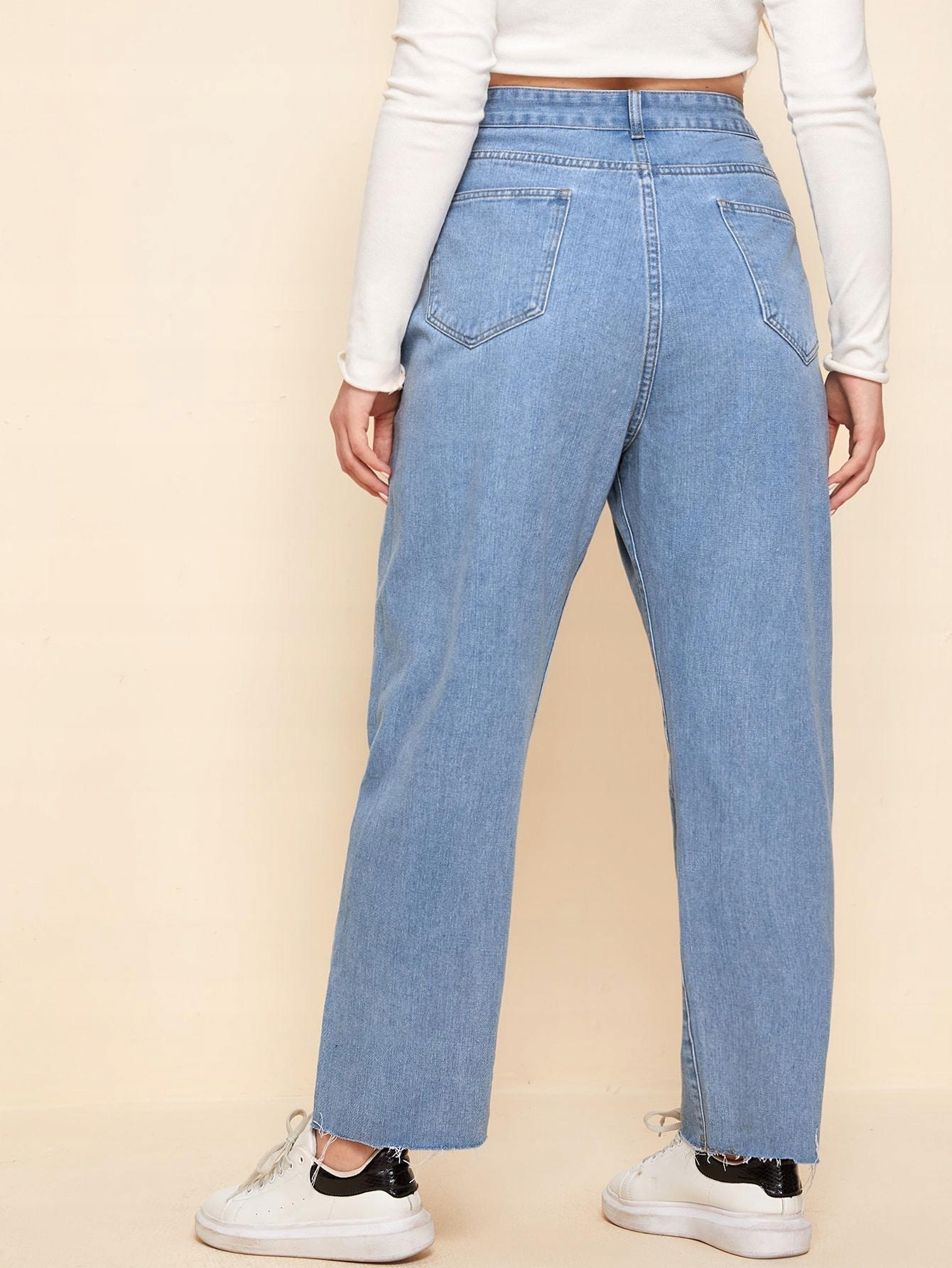 NIEBIESKIE SPODNIE JEANS