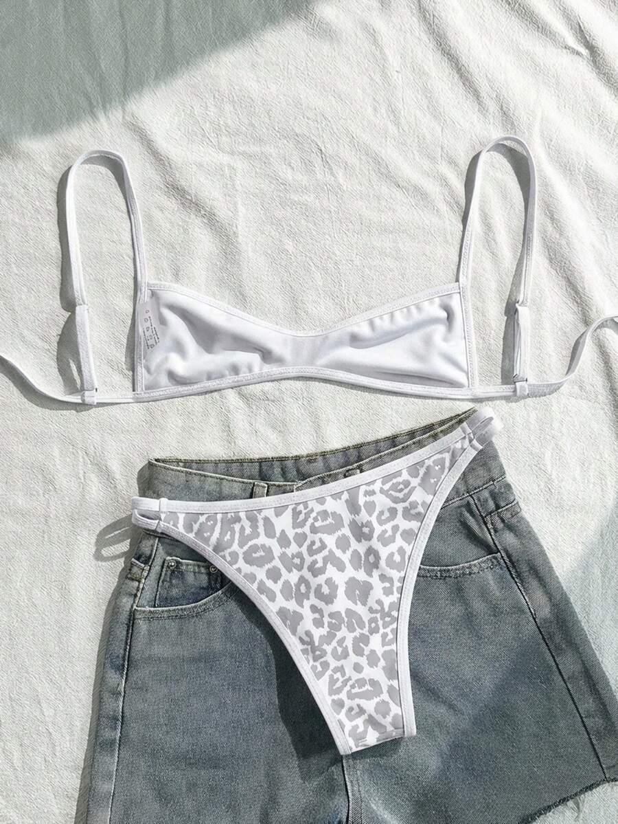 DWUCZĘŚCIOWY STRÓJ KĄPIELOWY ANIMAL PRINT