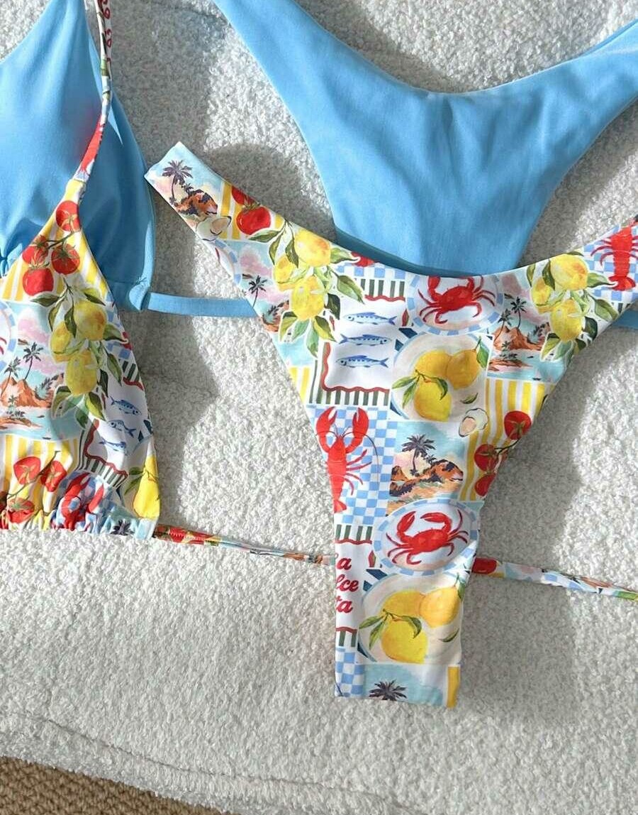 dół od bikini nadruk