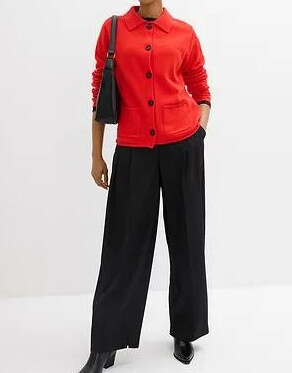 SWETER DAMSKI ROZPINANY KOŁNIERZYK BAWEŁNA