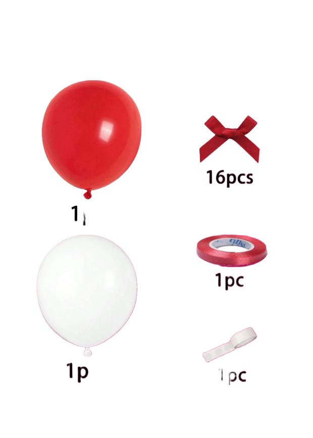 LATEKSOWE BALONY KOKARDY 20-pack