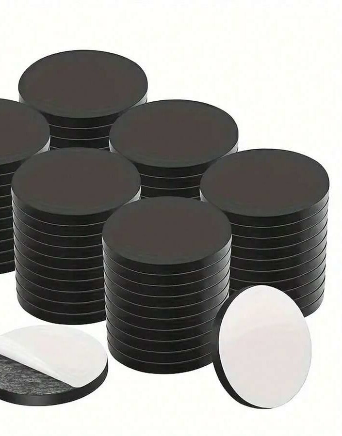 czarny magnes na lodówkę 10-pack