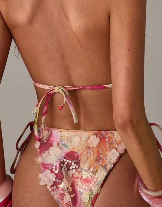 DÓŁ OD BIKINI WZÓR KWIATY
