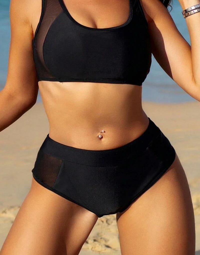 dół od bikini wstawki siateczka 